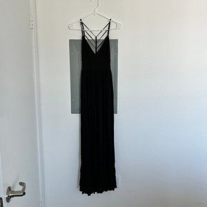 Silence + Noise UO Black Maxi Dress (XS)